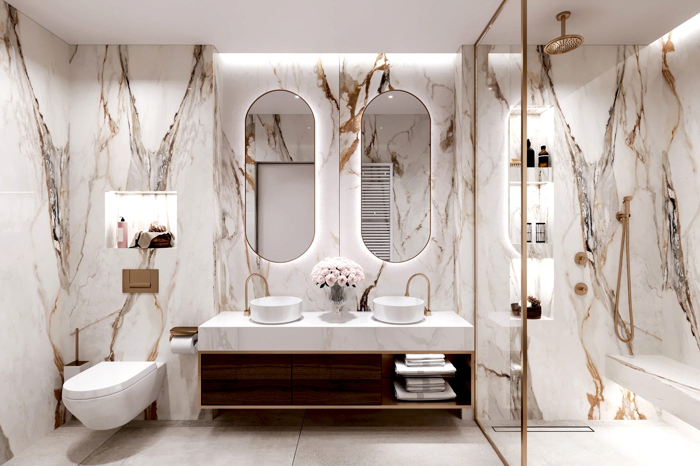 Modern bathroom interior